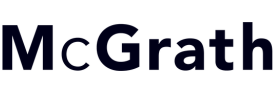 The image displays the word “McGrath” in bold, black, sans-serif font on a white background, evoking the modern branding style often seen in video production Sydney agencies.